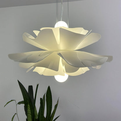 Lotus Hanglamp Wit Acryl Bloemblaadjes Nordic Design Modern Interieur Eettafel Woonkamer Scandinavisch Minimalistisch