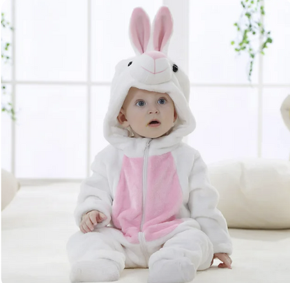 Baby onesie panda katoen polyester zwart wit baby pyjama dierenpak met capuchon uniseks huispak peuter