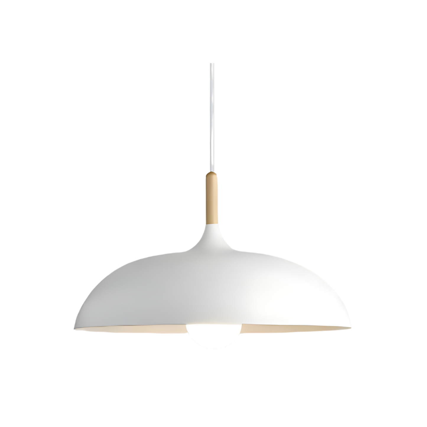 Hanglamp Hout IJzer Scandinavisch Japandi Rond E27 Ø35 Ø60 Eetkamer Keuken