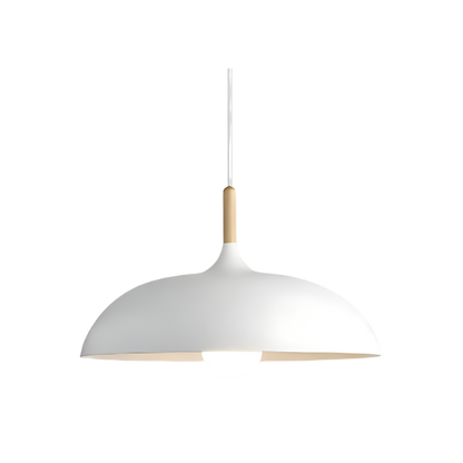 Hanglamp Hout IJzer Scandinavisch Japandi Rond E27 Ø35 Ø60 Eetkamer Keuken