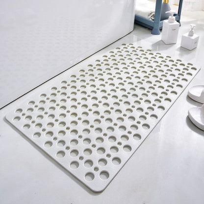 Douchemat Antislip PVC Grijs Badkamer Veilig Douche Badmat Met Afwateringsgaten Sneldrogend Schimmelbestendig Vloermat Douchecabine