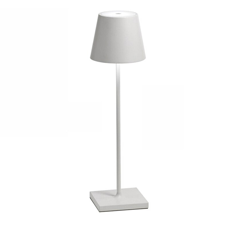 Oplaadbare Tafellamp met Touch-Dimmer IP54 Waterdicht Draadloos LED-Licht Buiten & Binnen 3 Lichtstanden voor Terras Restaurant Balkon