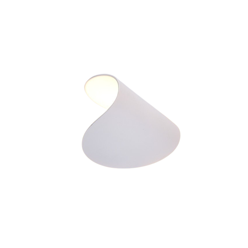 Draaibare LED-wandlamp met verstelbare metalen reflector voor modern interieur