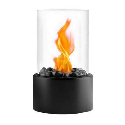 Olielamp met Veilige Vlam Zwart 27×16 cm – Klassiek Design Sfeervolle Avonden Tuinverlichting Terras