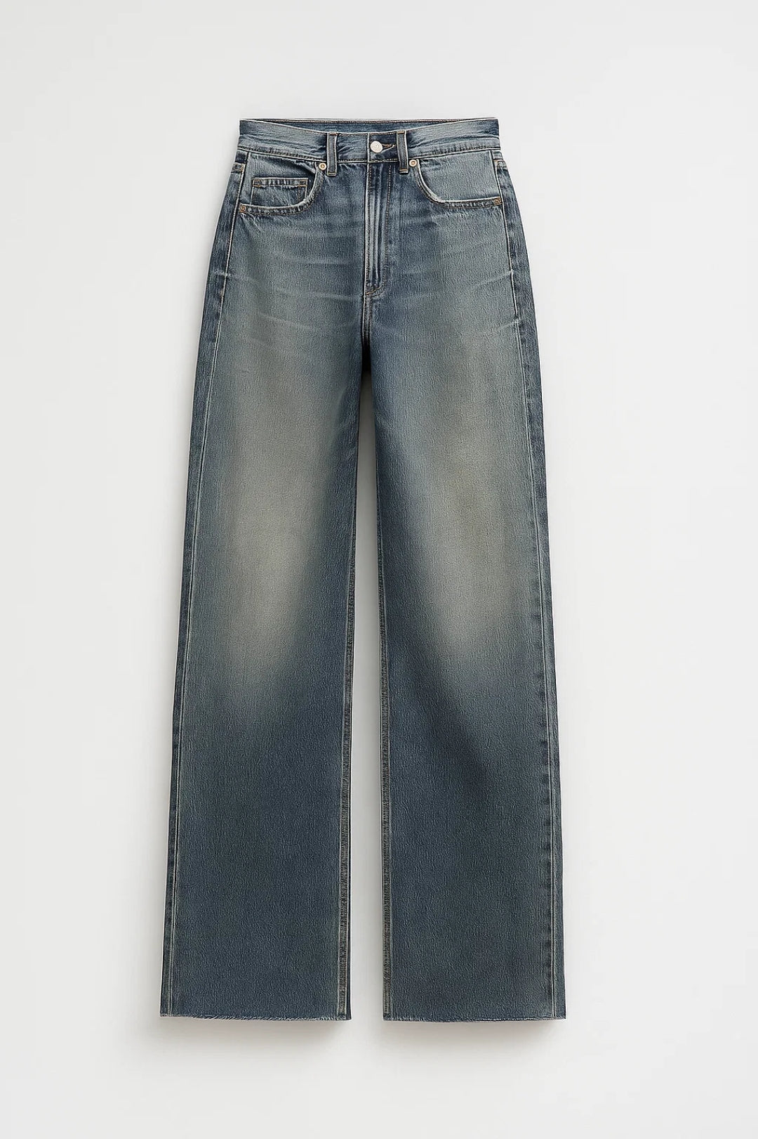 Dames Jeans Wijd met Hoge Taille Comfortabel