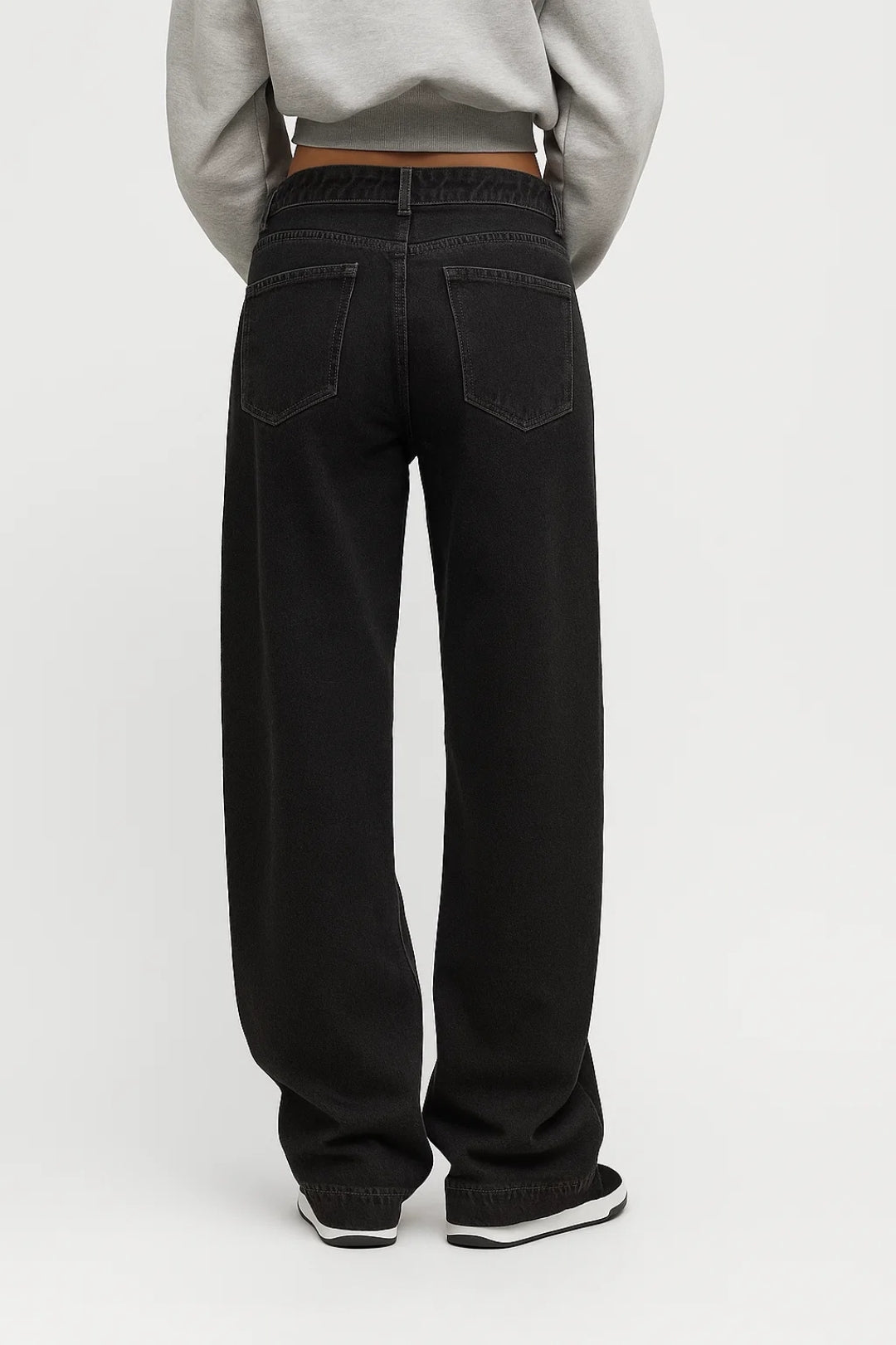 Hoge Taille Wide Leg Jeans Losse Pijpen Comfortabele Pasvorm