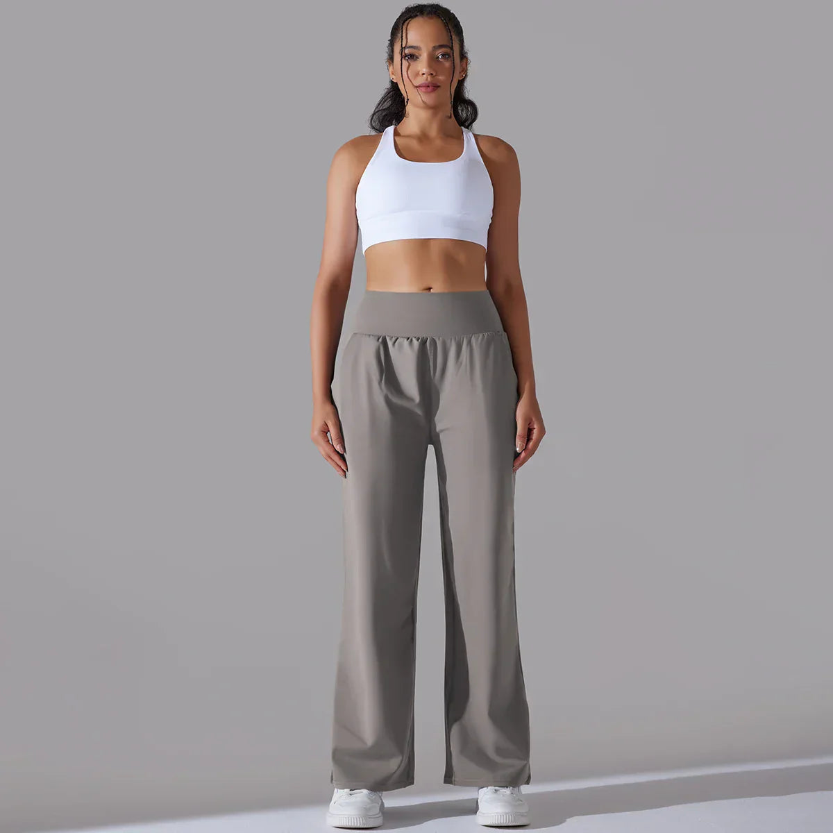 Comfortabele Lounge Broek Wide Leg Zittend Dagelijks
