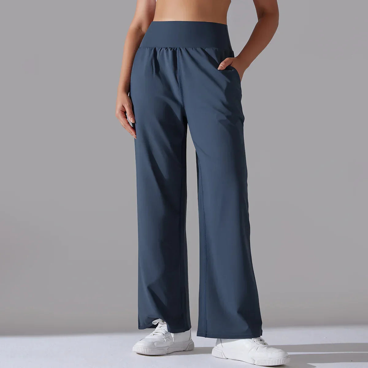 Comfortabele Lounge Broek Wide Leg Zittend Dagelijks