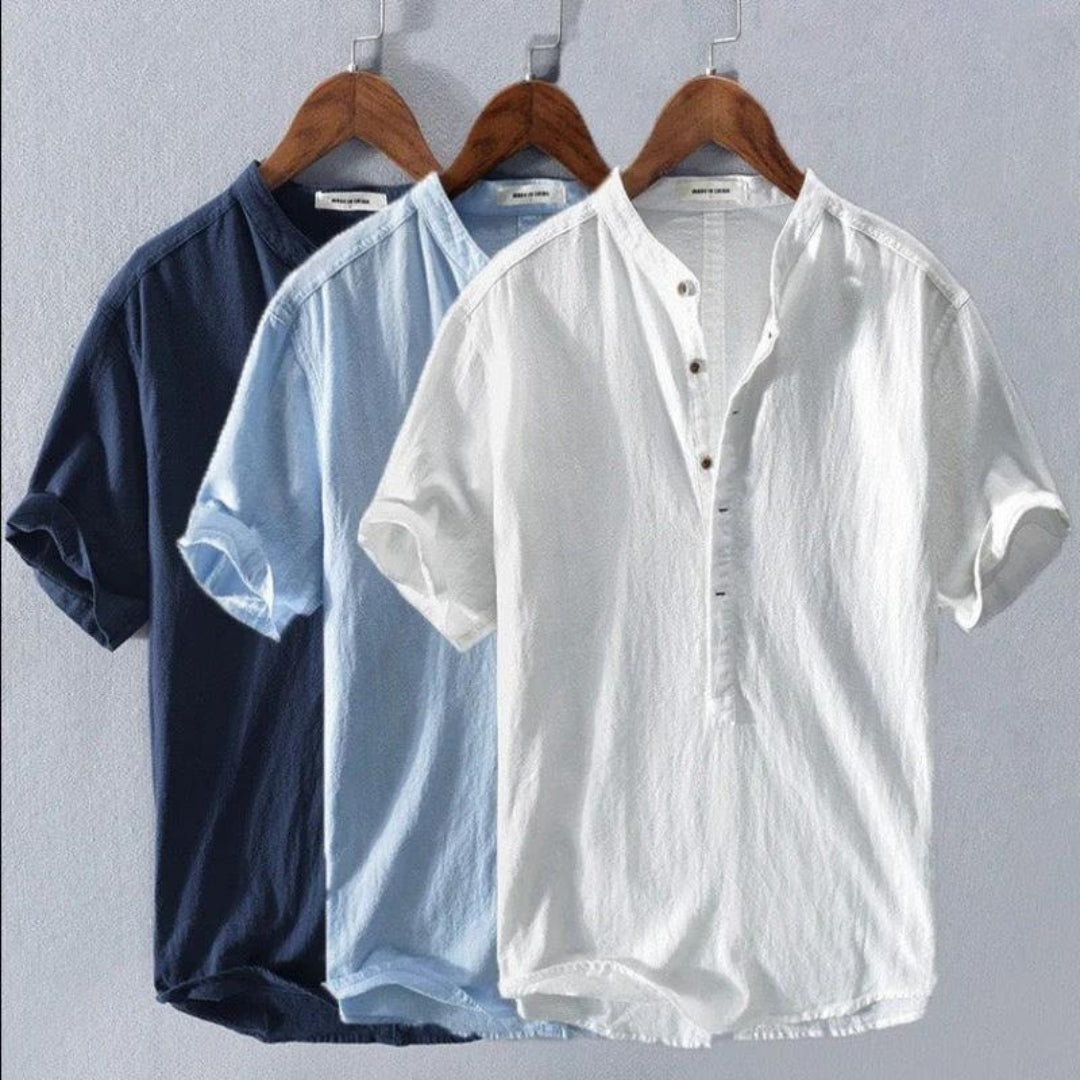 Wilhelm | Casual Henley zomerhemd voor heren 1