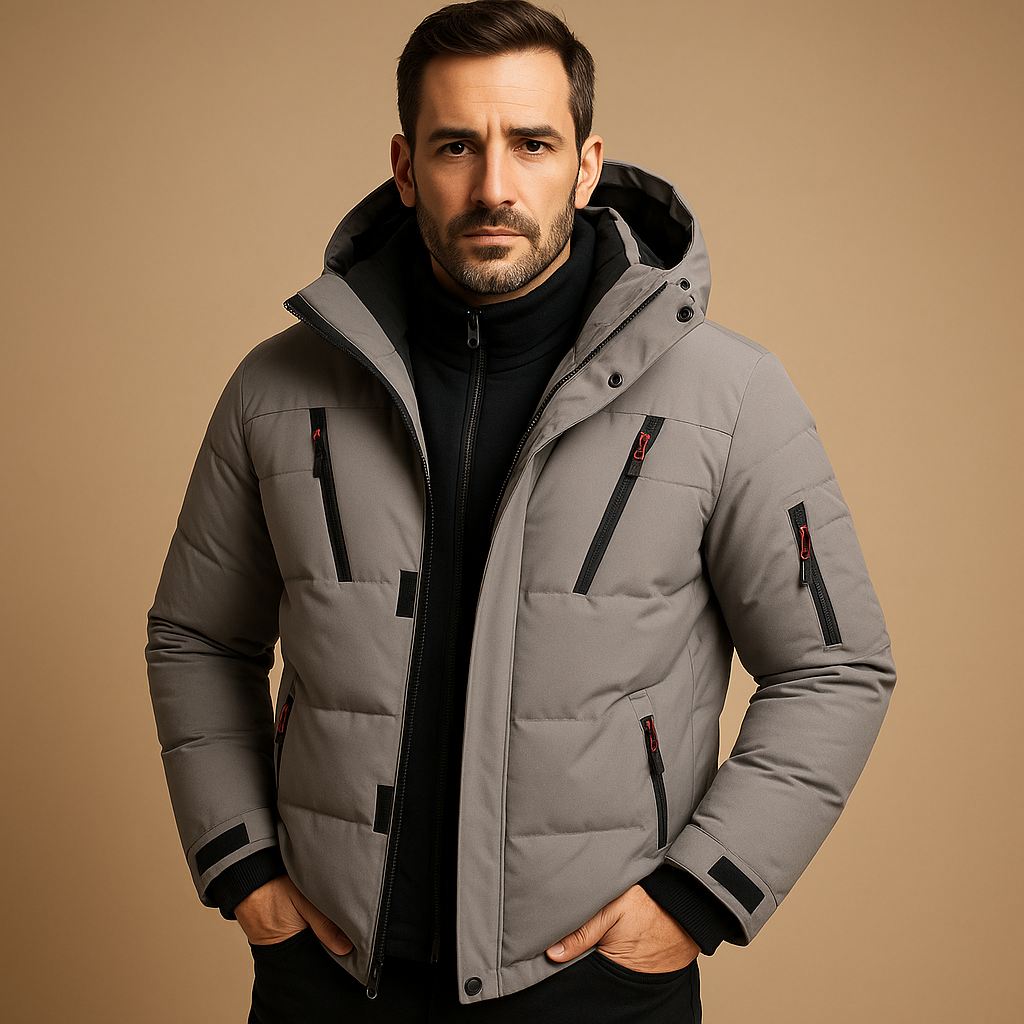 Heren Winterjas Waterdicht Warm Verstelbare Capuchon