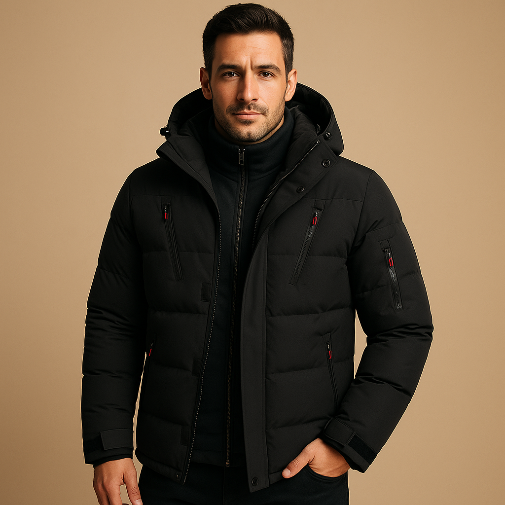 Heren Winterjas Waterdicht Warm Verstelbare Capuchon