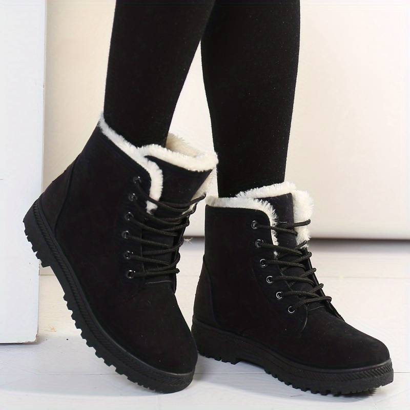 Vrouwen Winterlaarzen Zacht Suede Bruin - StudioMarella