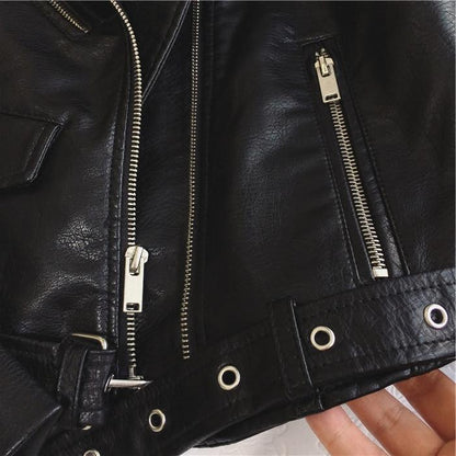 Willem Dames Leren Jack | Tijdloos Bikerdesign met Geschulpte Kraag 4