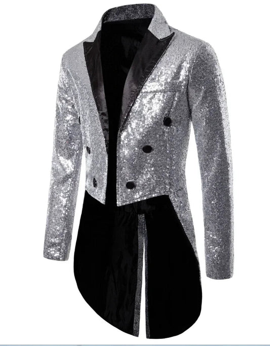 Glitterrok Heren Pailletten Avondkleding Feestelijk - StudioMarella