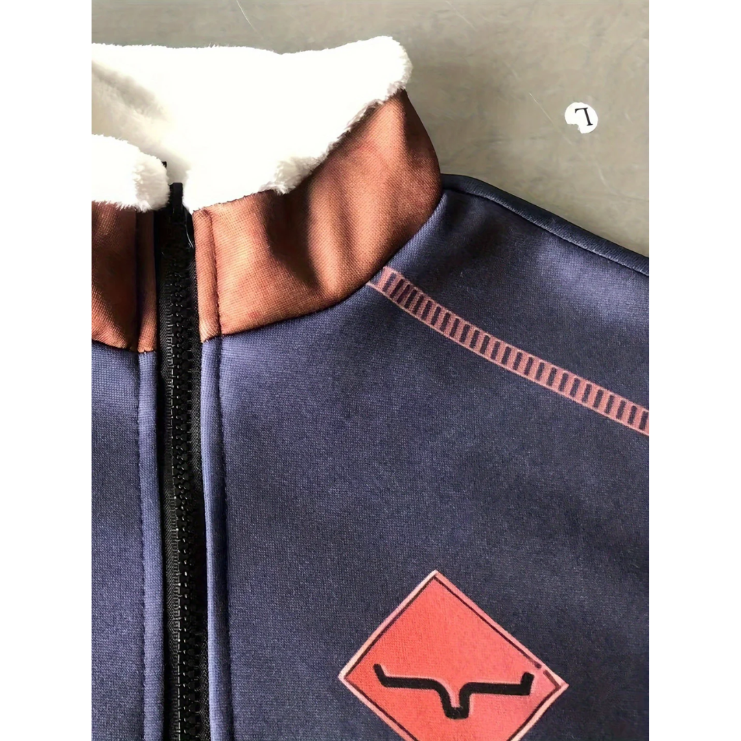 Heren Trui Warm Wol Halve Rits Comfortabel