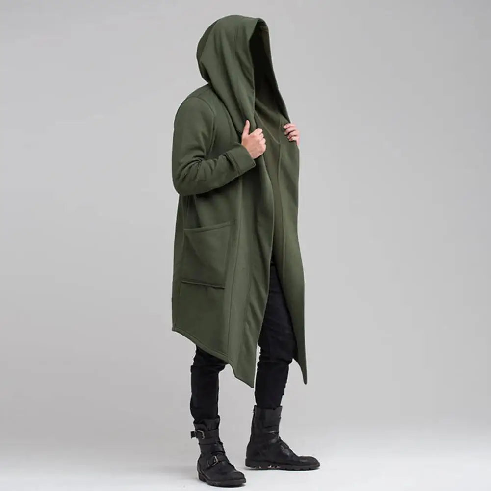 Gotische Vest Mannen met Kapuchon Leer Look - StudioMarella