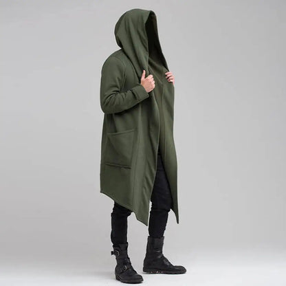 Gotische Vest Mannen met Kapuchon Leer Look - StudioMarella