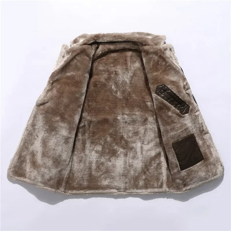 Willem Heren Winterjas | PU-Leer, Elegante Snit met Royale Isolatie 3