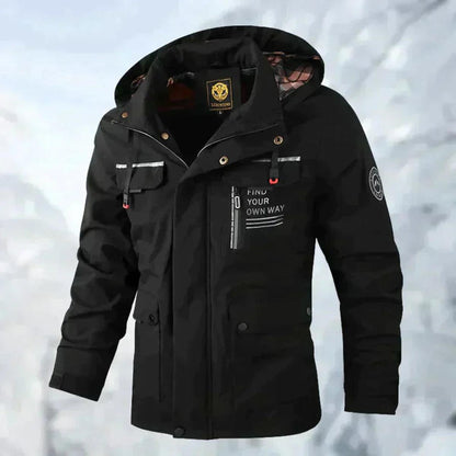 Heren Winterjas Waterdicht met Afneembare Capuchon