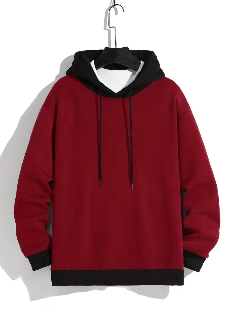 William – retro hoodie met kleurblokken 1
