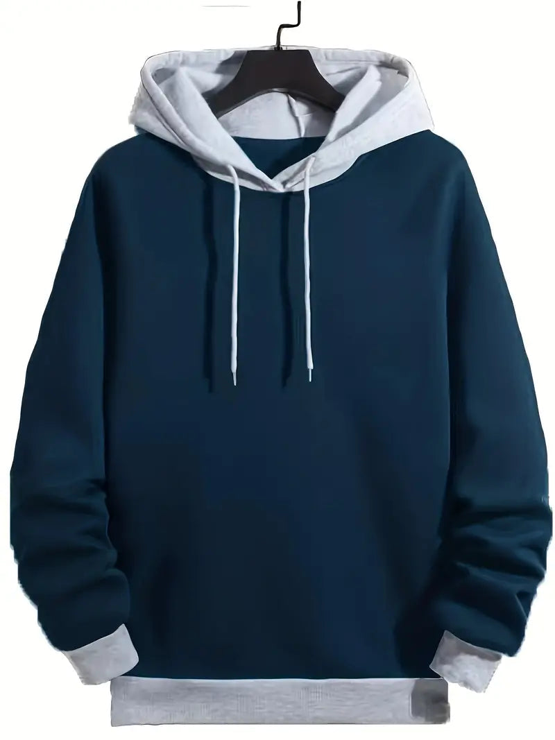 William – retro hoodie met kleurblokken 2