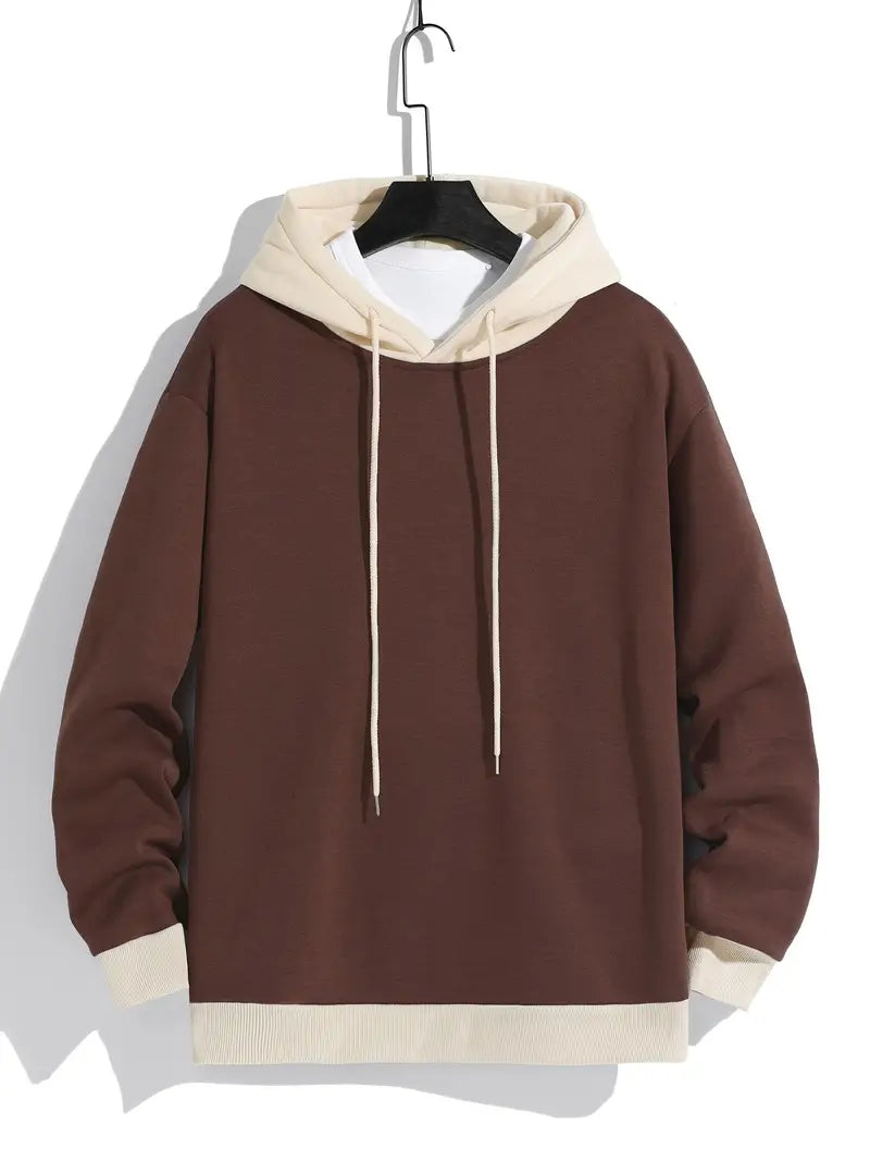 William – retro hoodie met kleurblokken 3