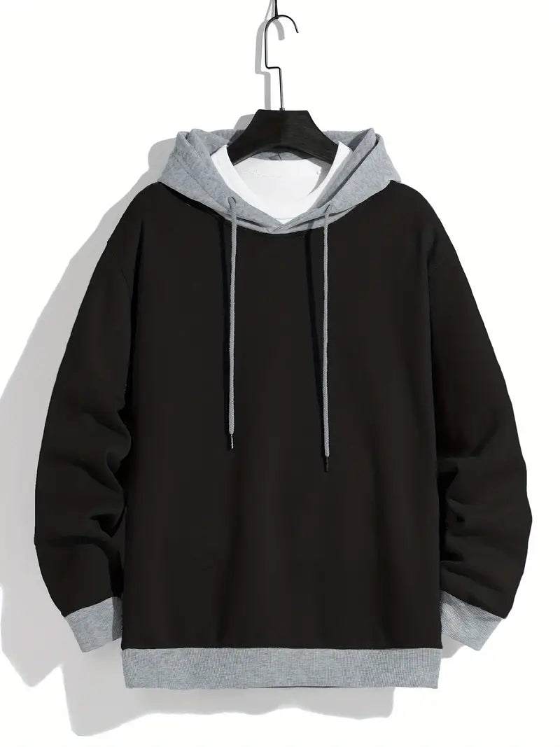 William – retro hoodie met kleurblokken 4