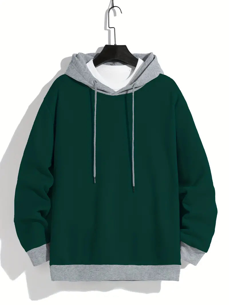 William – retro hoodie met kleurblokken 5
