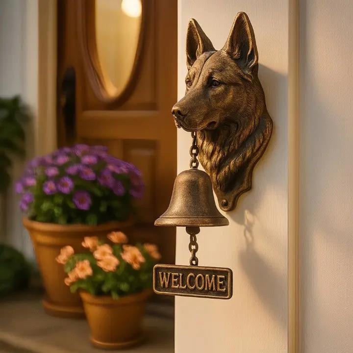 Deurbel met Hond – Gietijzeren Vintage Belletje voor Gastvrij Welkom