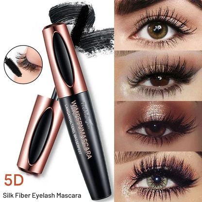 Volumemascara 5D met Fiberformule voor Verlengd Effect Zwart