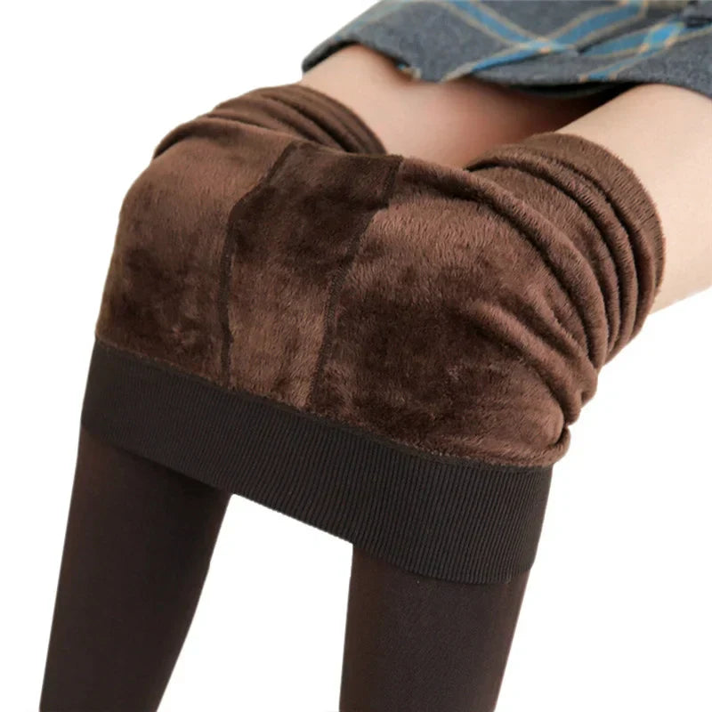 Vrouwelijke Hoge Taille Leggings Zacht Fluwelen Stretch