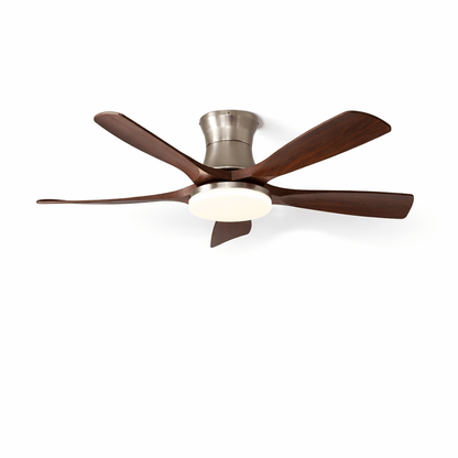 Scandinavische Plafondventilator met Verlichting – Stille 5-Blads Ventilator met LED & Afstandsbediening