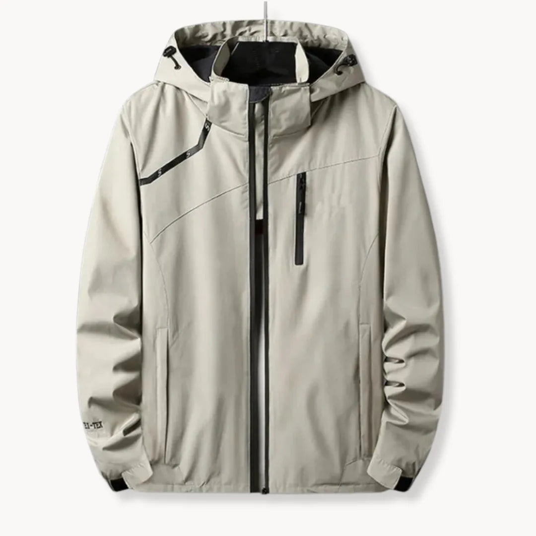 Waterdichte Windbreaker Jas met Kap en Borstzak - StudioMarella