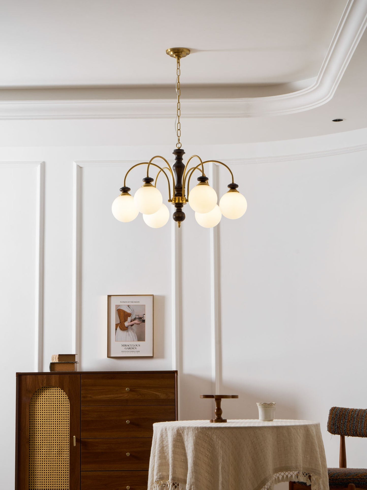 Hanglamp Industrieel 8 Armen Walnootkleur Goud Woonkamer Eetkamer Spinlamp Vintage Pendellamp Plafondlamp Verstelbaar
