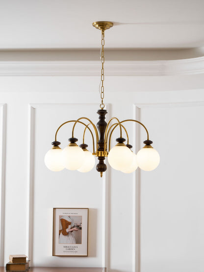 Hanglamp Industrieel 8 Armen Walnootkleur Goud Woonkamer Eetkamer Spinlamp Vintage Pendellamp Plafondlamp Verstelbaar