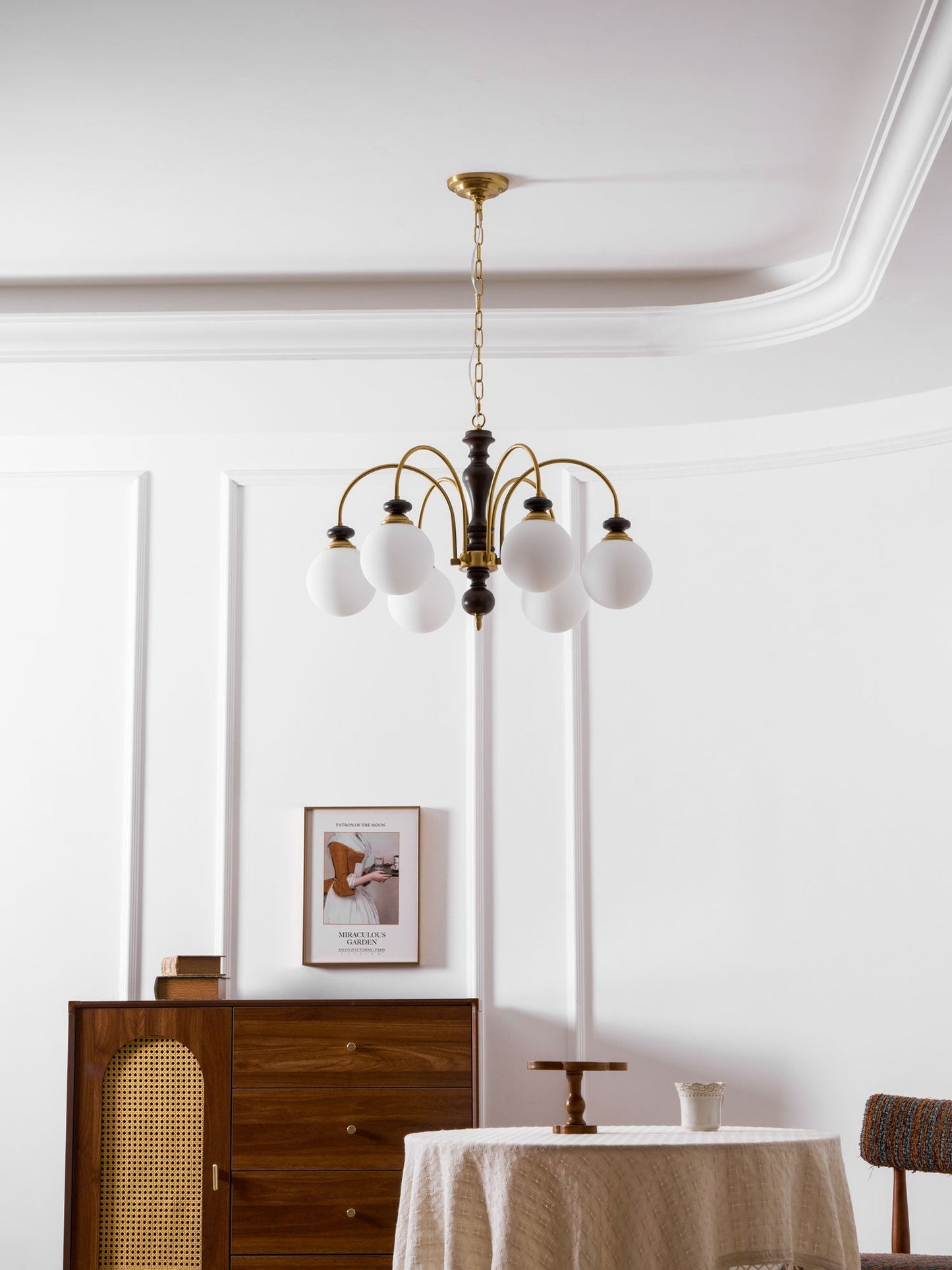 Hanglamp Industrieel 8 Armen Walnootkleur Goud Woonkamer Eetkamer Spinlamp Vintage Pendellamp Plafondlamp Verstelbaar