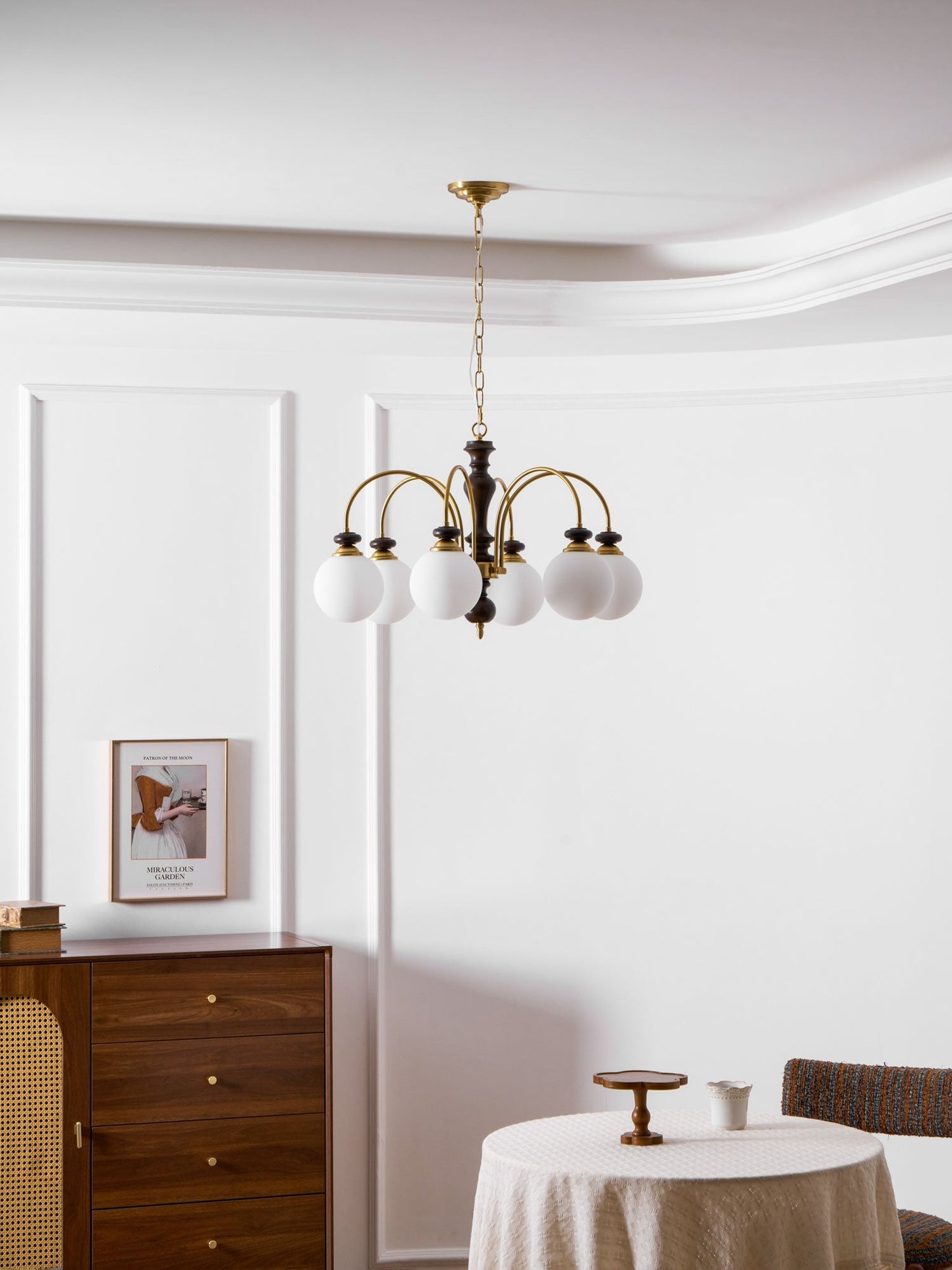Hanglamp Industrieel 8 Armen Walnootkleur Goud Woonkamer Eetkamer Spinlamp Vintage Pendellamp Plafondlamp Verstelbaar