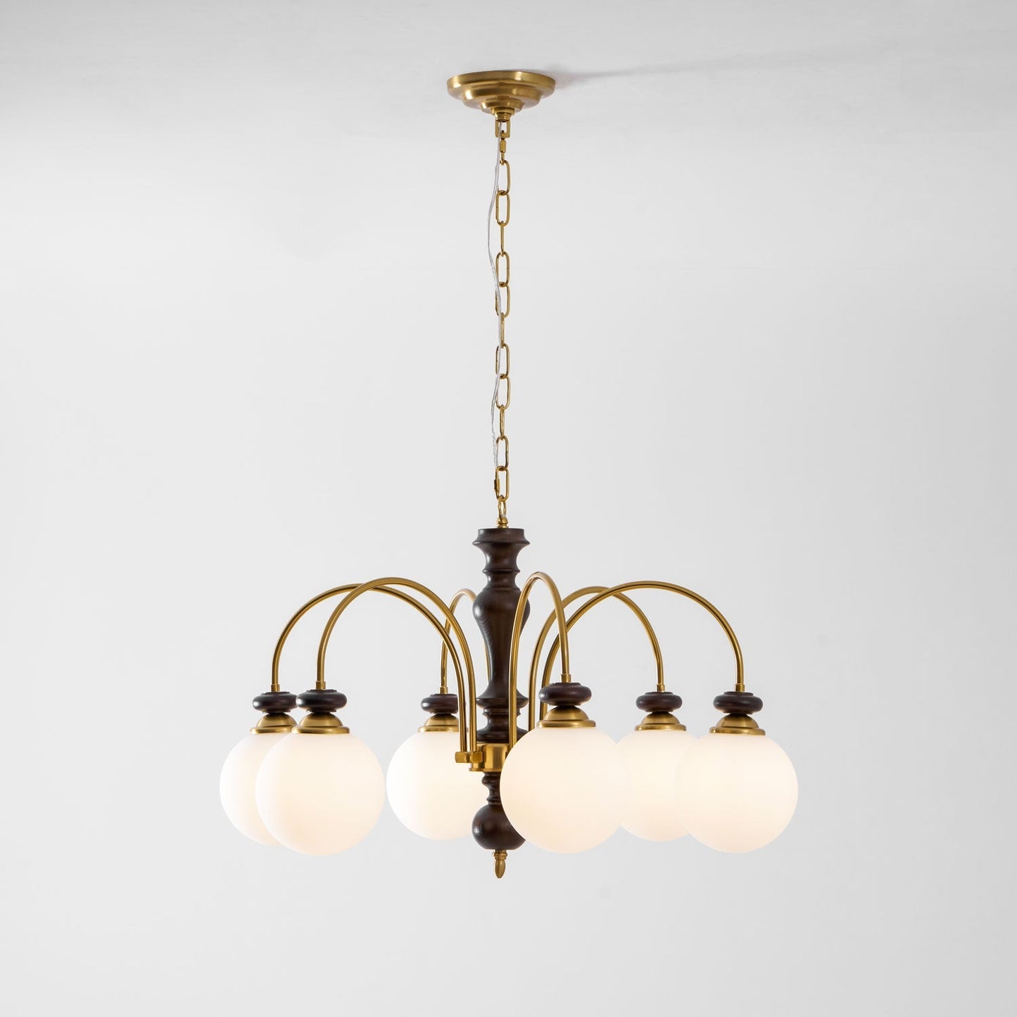 Hanglamp Industrieel 8 Armen Walnootkleur Goud Woonkamer Eetkamer Spinlamp Vintage Pendellamp Plafondlamp Verstelbaar