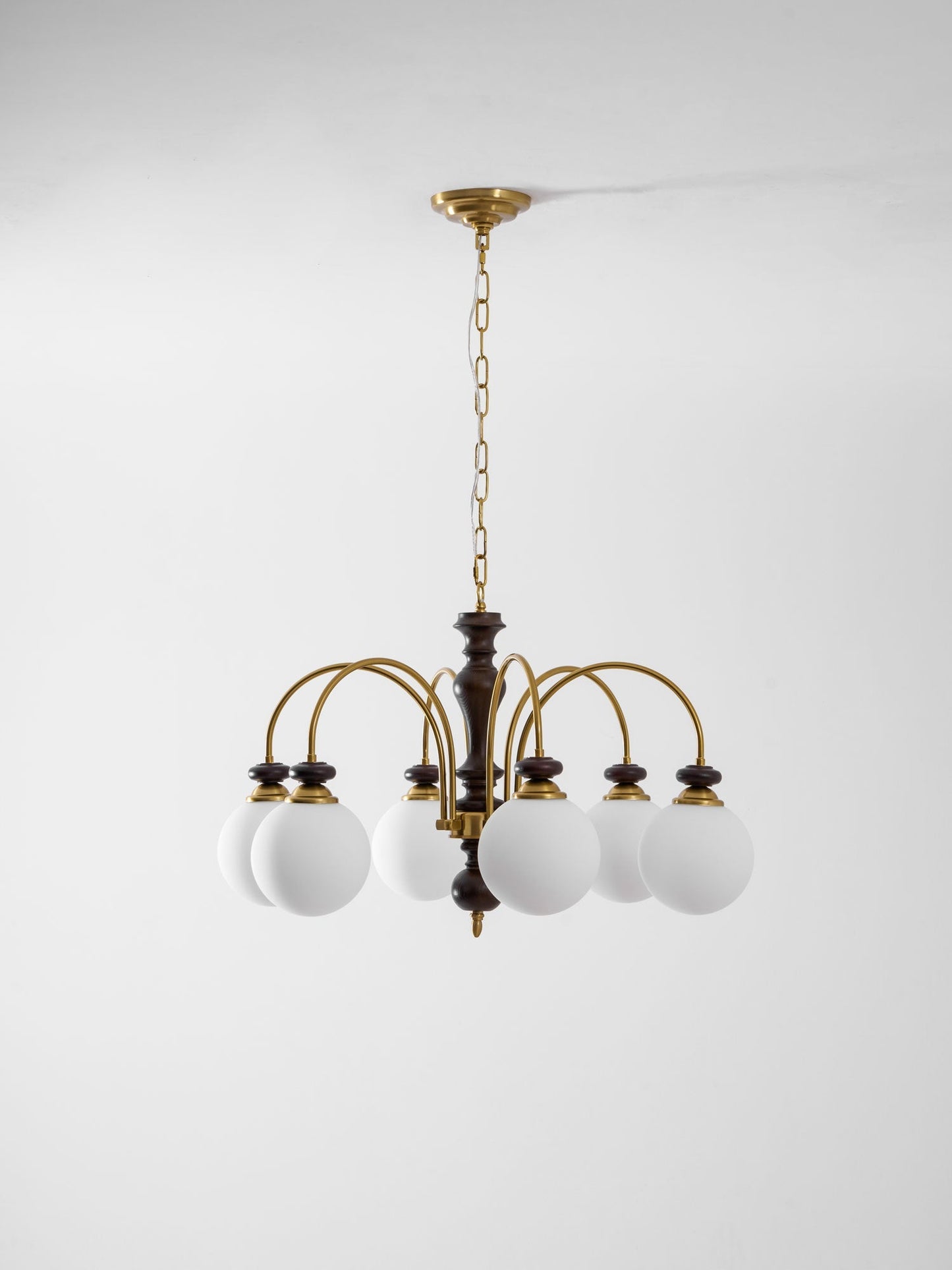 Hanglamp Industrieel 8 Armen Walnootkleur Goud Woonkamer Eetkamer Spinlamp Vintage Pendellamp Plafondlamp Verstelbaar