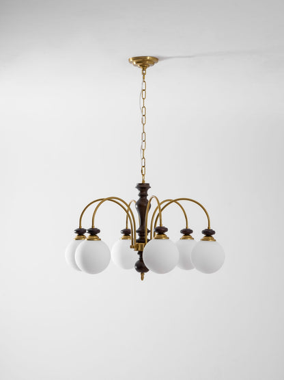 Hanglamp Industrieel 8 Armen Walnootkleur Goud Woonkamer Eetkamer Spinlamp Vintage Pendellamp Plafondlamp Verstelbaar
