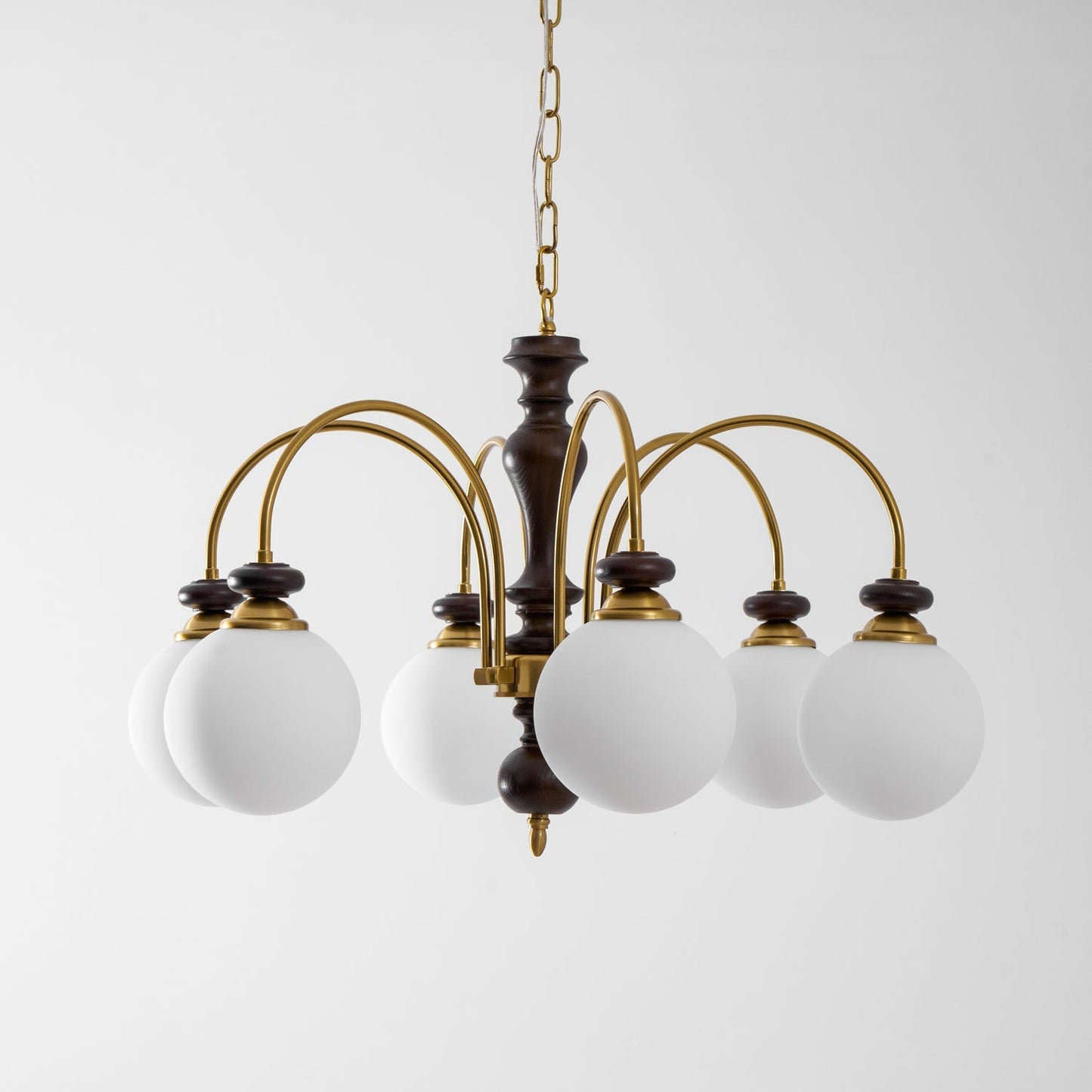 Hanglamp Industrieel 8 Armen Walnootkleur Goud Woonkamer Eetkamer Spinlamp Vintage Pendellamp Plafondlamp Verstelbaar