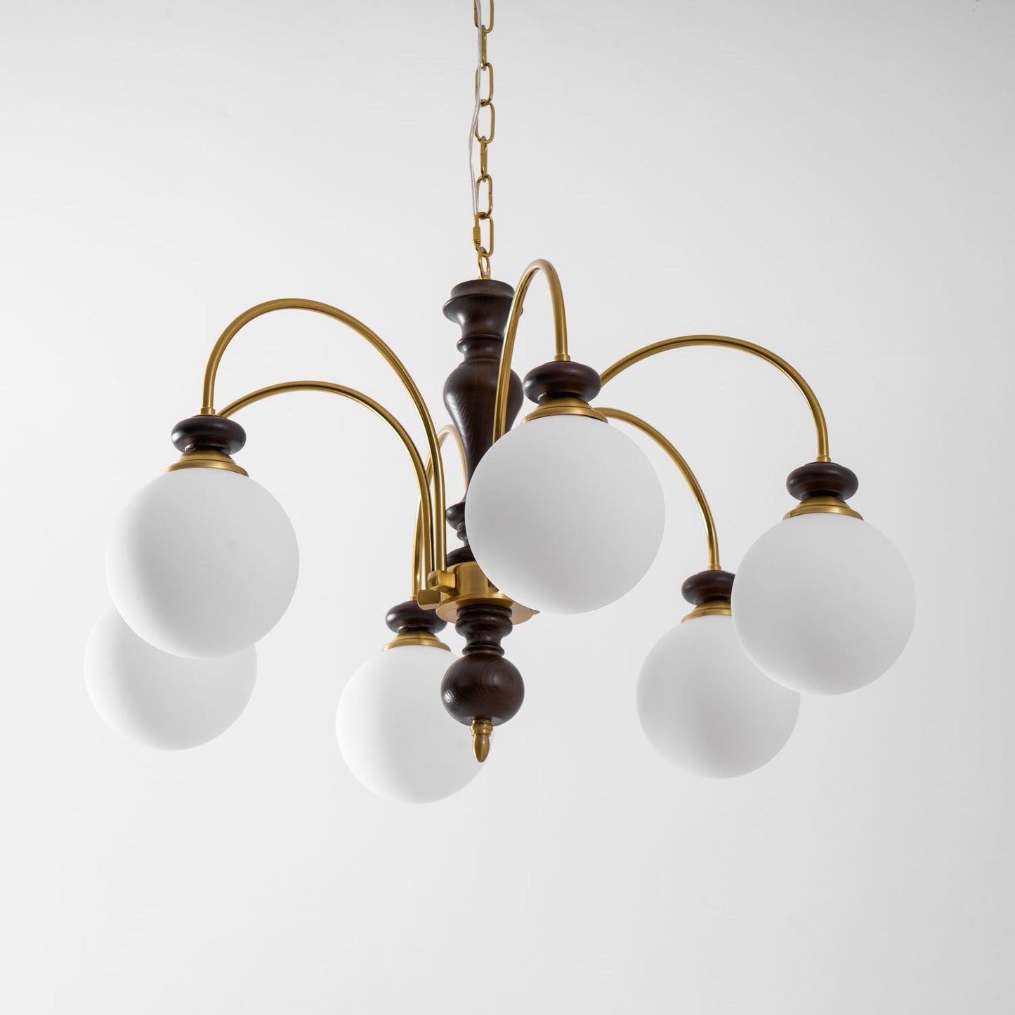 Hanglamp Industrieel 8 Armen Walnootkleur Goud Woonkamer Eetkamer Spinlamp Vintage Pendellamp Plafondlamp Verstelbaar