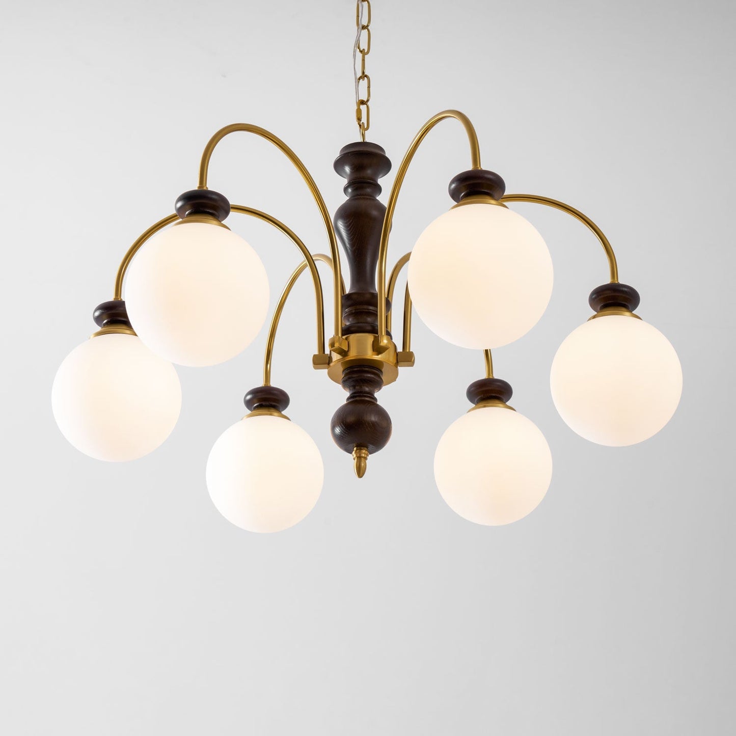 Hanglamp Industrieel 8 Armen Walnootkleur Goud Woonkamer Eetkamer Spinlamp Vintage Pendellamp Plafondlamp Verstelbaar
