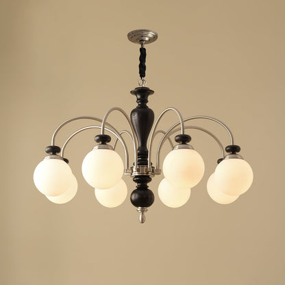 Hanglamp Industrieel 8 Armen Walnootkleur Goud Woonkamer Eetkamer Spinlamp Vintage Pendellamp Plafondlamp Verstelbaar