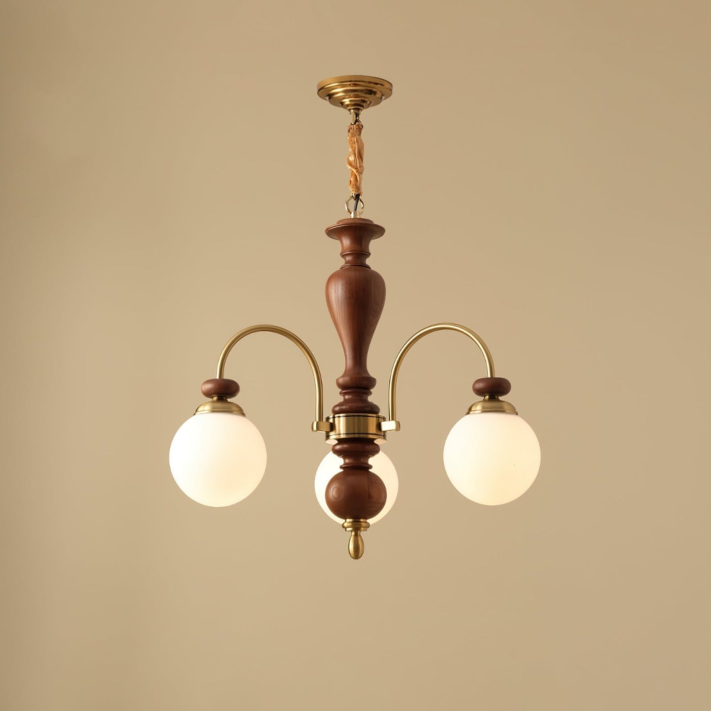 Hanglamp Industrieel 8 Armen Walnootkleur Goud Woonkamer Eetkamer Spinlamp Vintage Pendellamp Plafondlamp Verstelbaar