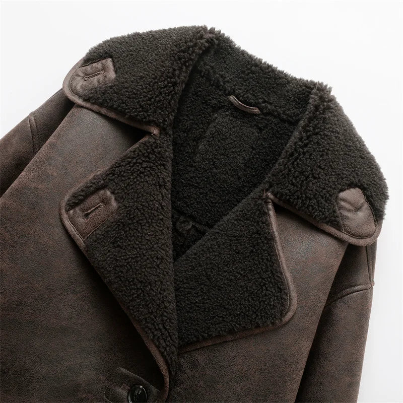 Biker Winterjas Teddy Voering Warm en Stoer