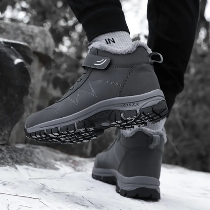 Leren Winterlaarzen voor Mannen Modieus Design