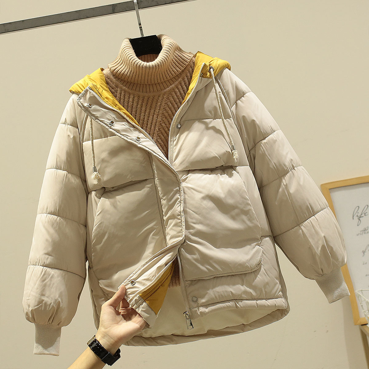 Dames Winterjas Waterdicht met Capuchon en Warme Zakken - StudioMarella