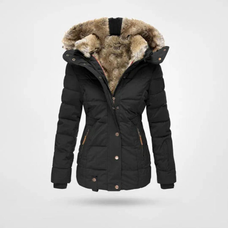 Dames Winterjas Gevoerd Waterdicht met Capuchon - StudioMarella