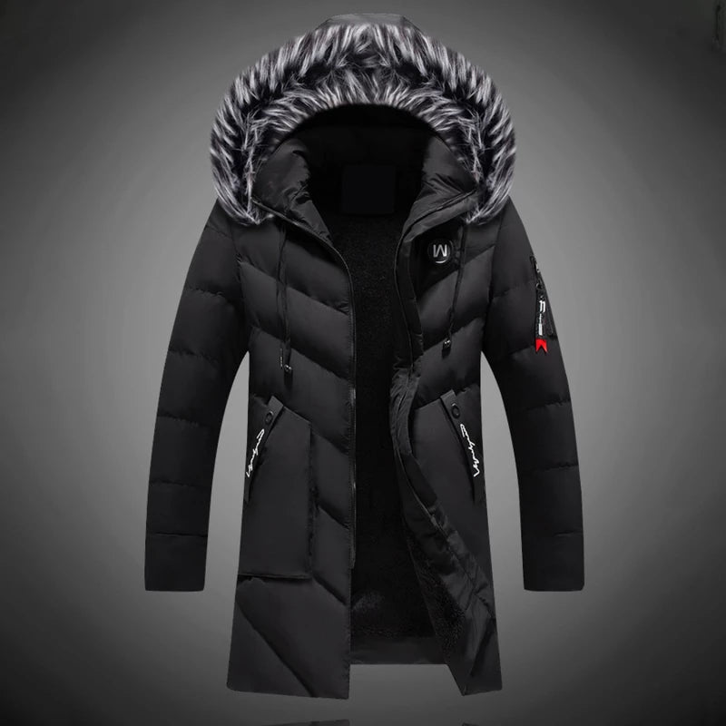 Heren Parka Warm en Waterdicht met Capuchon Bontkraag